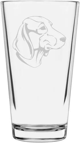 Vista 19 de Podenco Canario - Vaso de pinta de 16 onzas con temática de perro personalizado