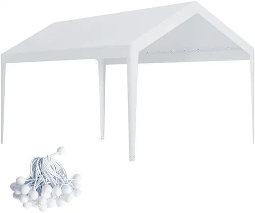 Vista 8 de Cubierta de toldo de repuesto para cochera, cubierta superior de repuesto para marco de cochera de 10' x 20', lona impermeable y protegida contra
