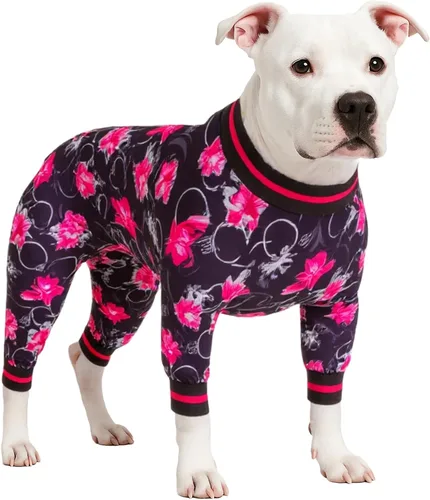 Vista 10 de LovinPet Body para perro de raza grande, estampado gris de cohete de Azul Blanco