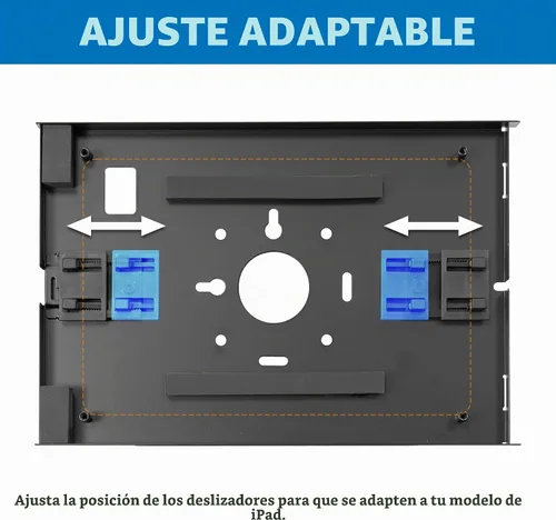 Vista 8 de Mount-It! Soporte de quiosco para iPad, con bloqueo antirrobo para tableta para encimera y montaje en pared, soporte de pared giratorio de 90°