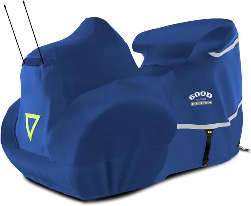 Vista 10 de Funda para motocicleta 600D resistente para todas las estaciones, universal, impermeable, protección solar al aire libre, duradera, reflectante Negro