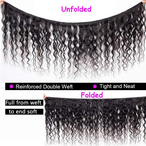 Vista 5 de Paquetes de Ondas Profundas 100% Cabello Virgen Brasileño Remy Sin Procesar Rizado Profundo 3 Paquetes Extensiones de Cabello para Mujeres Negras