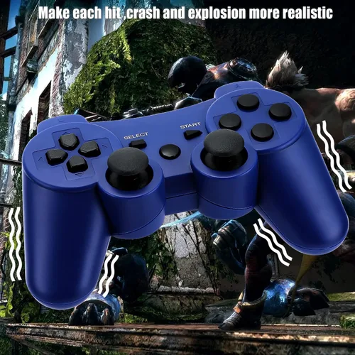 Vista 41 de Ceozon PS3 Controller Wireless 2 Pack Gamepad Compatible for PS3 Remote Joystick with Charging Cables Black and Black