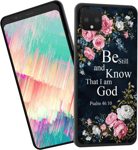 Vista 57 de Funda delgada para Google Pixel 4 XL, funda delgada de silicona de TPU suave a prueba de golpes para Google Pixel 4 XL, gato negro luna estrellada