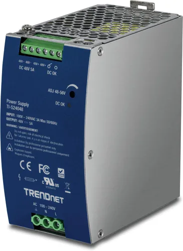 Vista 7 de TRENDnet TI-S12048, 150W, 48-56V CC, 3.12A CA a CC