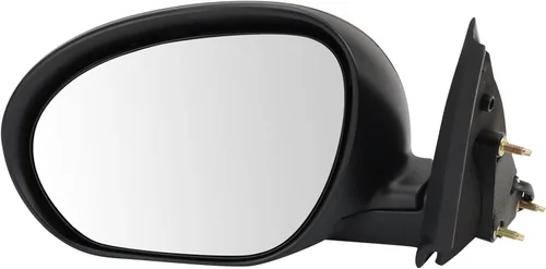 Vista 96 de TRQ Espejo plegable con calefacción eléctrica del lado del conductor con indicador de punto ciego pintura a juego negro liso compatible con Kia