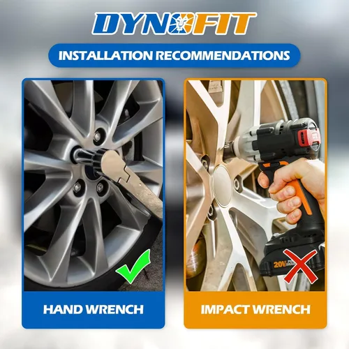 Vista 8 de Dynofit Tuercas de llanta OEM de 0.472 in x 1.5 para fusión 2005-2021, Escape 2001-2026, enfoque 2008-2018, tuercas de rueda de estilo de una pieza