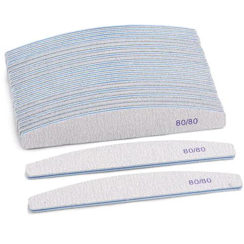 Vista 13 de BTYMS 10 piezas de limas de uñas de grano 100/180 - Tablas de esmeril de doble cara para uñas acrílicas, de gel y naturales
