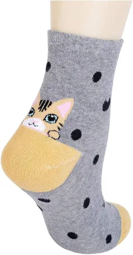Vista 4 de DOBIKULU Calcetines de animales lindos para mujer calcetines de perro y gato novedosos calcetines divertidos regalos de animales para mujeres