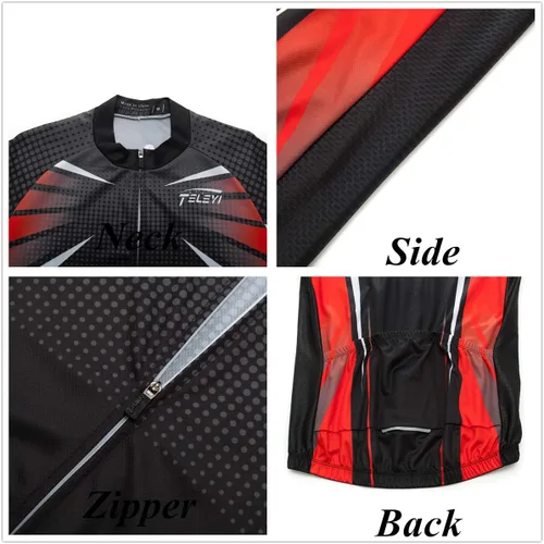 Vista 7 de Conjunto de camiseta de ciclismo para hombre, pantalones cortos de verano para niños, trajes de ciclismo de montaña, camisetas de equitación