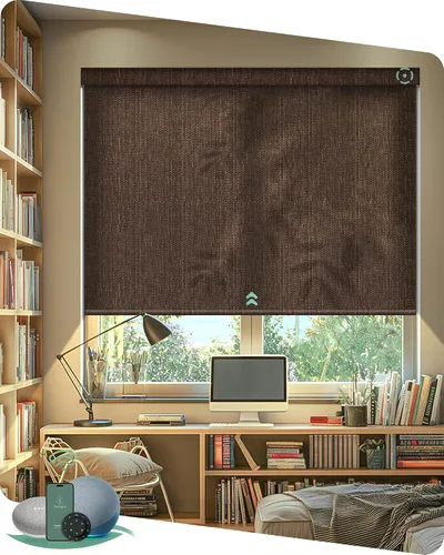 Vista 9 de Muestras de tela multicolor de persianas motorizadas Yoolax Light Filtering, Room Darkening, Sheer, Multicolor Fabric Swatches, Preview