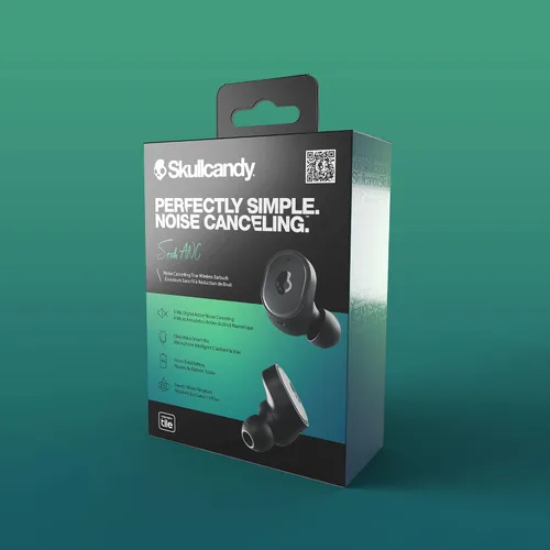 Vista 7 de Skullcandy Sesh ANC - Auriculares inalámbricos Bluetooth, con cancelación de ruido, hasta 46 horas de batería con estuche de carga, resistentes al
