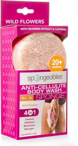 Vista 16 de Spongeables Jabón Corporal Anticelulítico en una Esponja de Más de 20 Lavados, Aloe Fresco, 1 Unidad Verde aloe