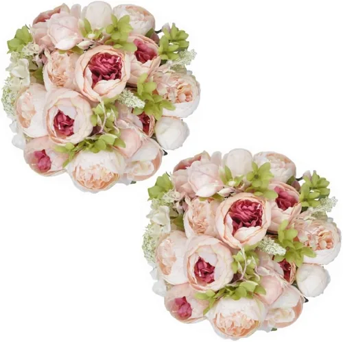 Vista 7 de Guirnalda de flores artificiales de seda de 6 pies con hojas de eucalipto, guirnaldas florales de imitación para boda, arco, puerta, colgar