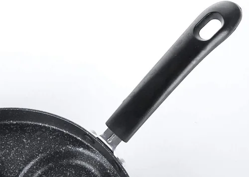 Vista 2 de Sartén antiadherente de aluminio para 4 tazas, color negro, 9.4 in