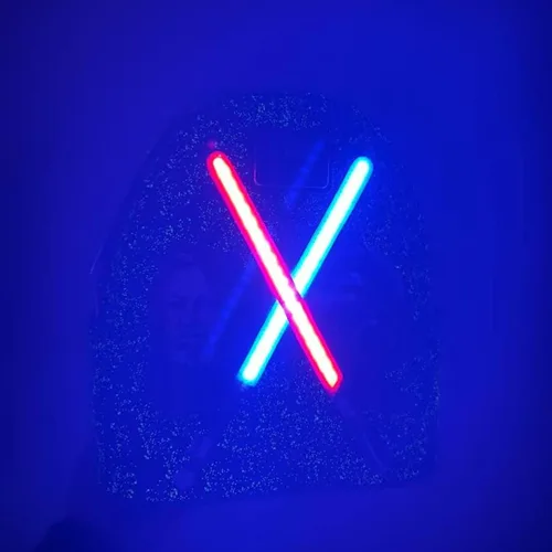 Vista 2 de Loungefly Exclusivo bolso de hombro con doble correa de Star Wars Darth Vader y Obi-Wan, Multi color, Mini