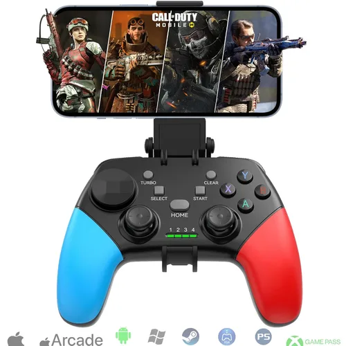 Vista 10 de Megadream Wireless Mobile Gaming Controller Gamepad for iPhone/Android/iPad/PC/Switch/PS4/iPad Joystick with Phone Holder, Supported Cloud Game