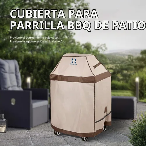 Vista 7 de HAMLER Funda para Parrilla de 30 Pulgadas, Cubiertas para Barbacoa Resistentes e Impermeables de Servicio Pesado, Fundas para Parrilla de Gas