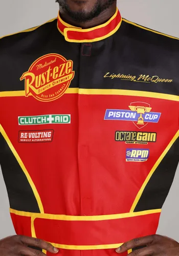 Vista 5 de Disfraz adulto de uniforme de equipo de boxes de Cars de Disney y Pixar Multicolor