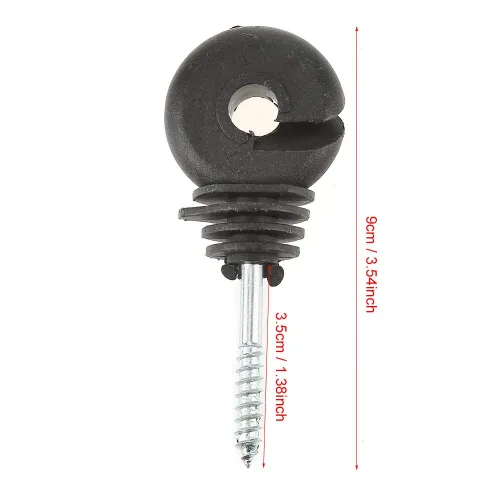 Vista 8 de 50 aisladores de anillo de rosca, aisladores de poste de madera, accesorios de sistema de rejilla para ganadería electrónica