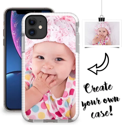 Vista 2 de Styletify Funda de teléfono con foto personalizada para iPhone 11, collages de múltiples imágenes, funda de impacto personalizada a prueba