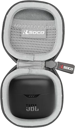 Vista 9 de RLSOCO Funda de transporte para JBL Tune Flex/Tune Flex 2 Auriculares inalámbricos con cancelación de ruido - Negro (solo funda)
