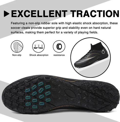Vista 3 de Zapatos de fútbol para hombre y mujer, zapatos de fútbol para niño grande AGTF