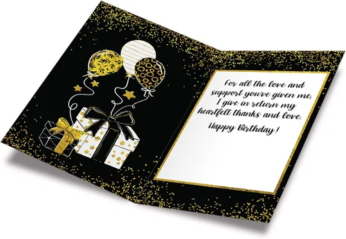 Vista 2 de Prime Greetings Brother - Tarjeta de cumpleaños hecha en Estados Unidos, ecológica, tarjeta gruesa con sobre de alta calidad de 5 x 7.75 pulgadas