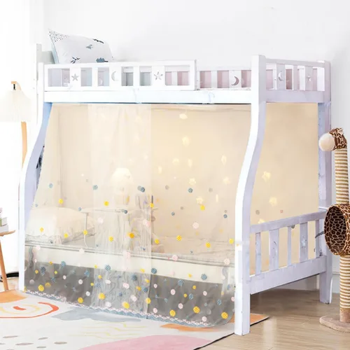 Vista 21 de 4 postes esquineros para dormitorio de estudiantes, litera, mosquitera, mosquitera, cortinas de cama para estudiantes, dormitorio, escuela