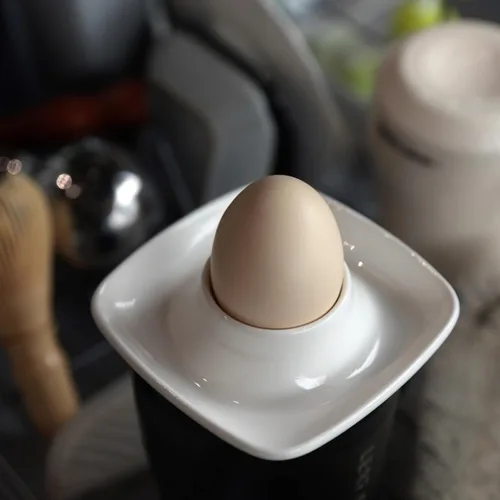 Vista 7 de Ceramics - Juego de 6 tazas de huevo blanco para huevos duros