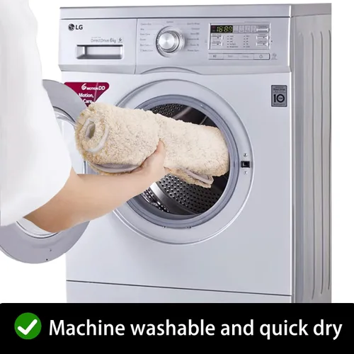 Vista 6 de TEBIEKOY Alfombras de baño peludas, súper absorbentes, antideslizantes, suaves, de felpa gruesa, lavables a máquina, alfombras de baño para baño