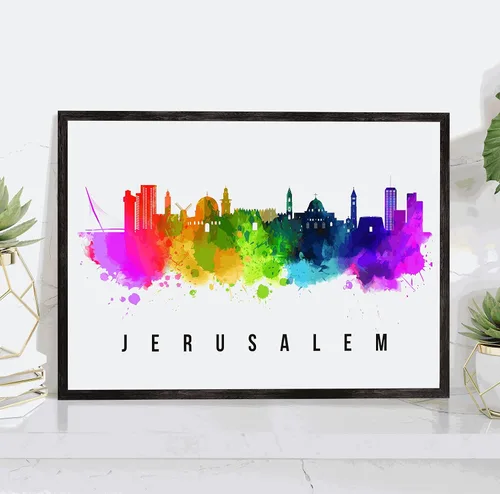 Vista 10 de Póster de Kazan Skyline Rusia, pintura de paisaje urbano de Kazan, póster de Rusia, paisaje urbano de Kazán y estampado de monumentos, arte de pared