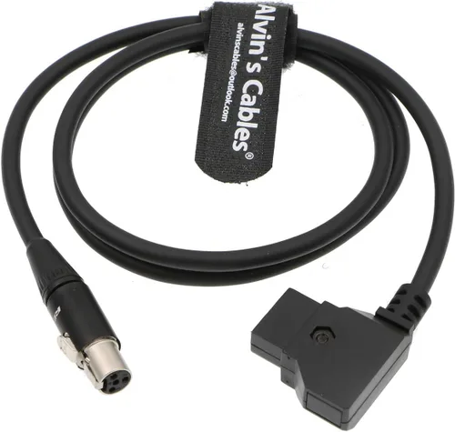 Vista 3 de Alvin's Cables 12V TV Lógica Monitor Cable de alimentación Mini XLR 4 Pin hembra a D Tap para cámaras Monitor
