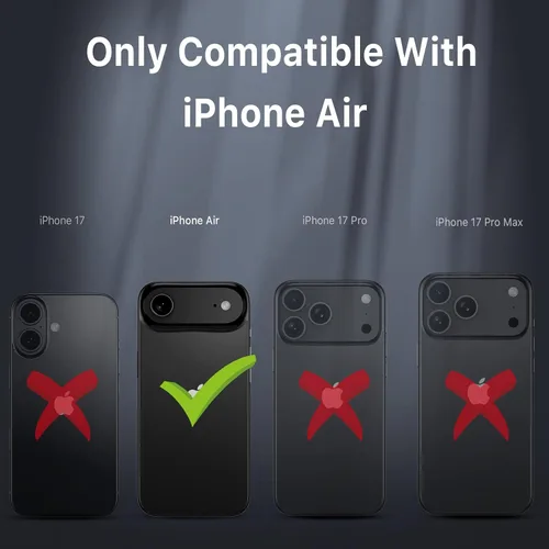 Vista 2 de M MYBAT PRO Funda para iPhone Air con funda de clip para cinturón, [compatible con Magsafe] con protector de pantalla, anticaídas, a prueba de Verde