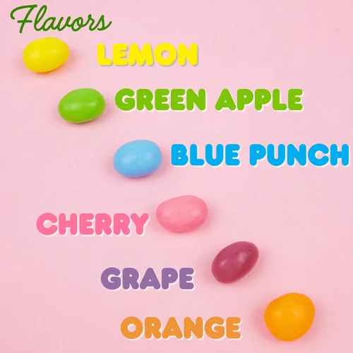 Vista 5 de SweeTarts Jelly Beans, golosinas de Pascua, ideales para rellenar cestas y recuerdos de fiesta de primavera, 3.5 onzas (paquete de 3)