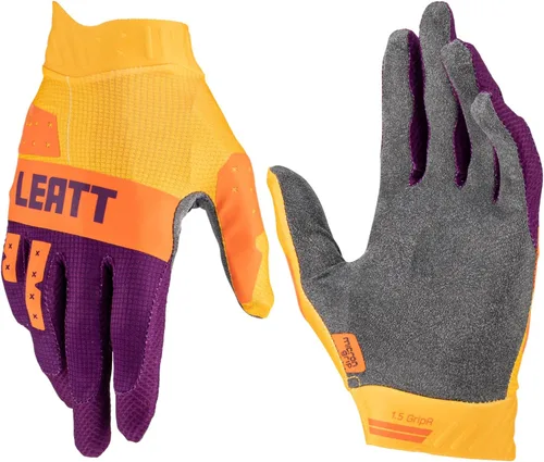 Vista 17 de Leatt Guantes Moto 1.5 GripR Adulto (Morado - S)