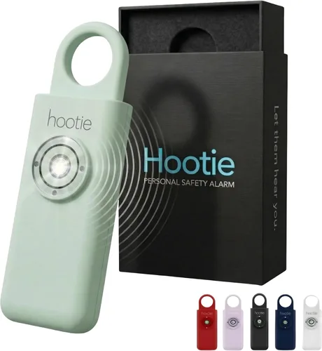 Vista 13 de HOOTIE Alarma de seguridad personal para mujeres, hombres y niños — Llavero de alarma personal de 130 dB, llavero de alarma de seguridad con luz