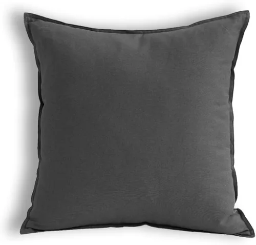 Vista 22 de Jeanerlor - Funda de cojín sólida de lino y algodón para decoración, de 18x18 pulgadas, funda de almohada especial para sofá, cama, silla