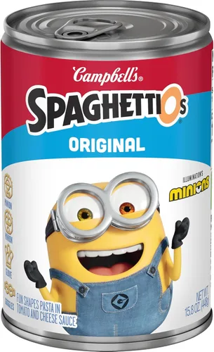 Vista 23 de SpaghettiOs Pasta enlatada con albóndigas A to Z's, lata de 15.6 onzas