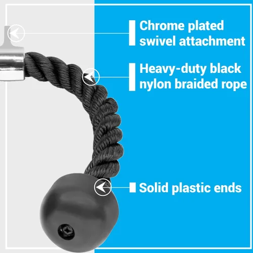 Vista 4 de A2ZCARE Combo Tríceps Presione Down Cable Attachment - Accesorios de máquina de cable para gimnasio en casa con opción múltiple