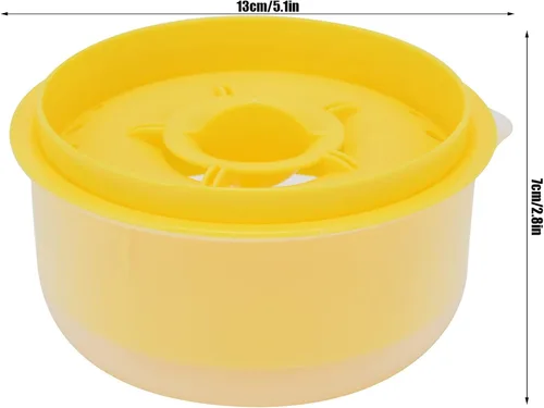Vista 9 de Separador de huevos, fácil de, separa hasta 6 yemas, no, reutilizable para panadería casera (amarillo)