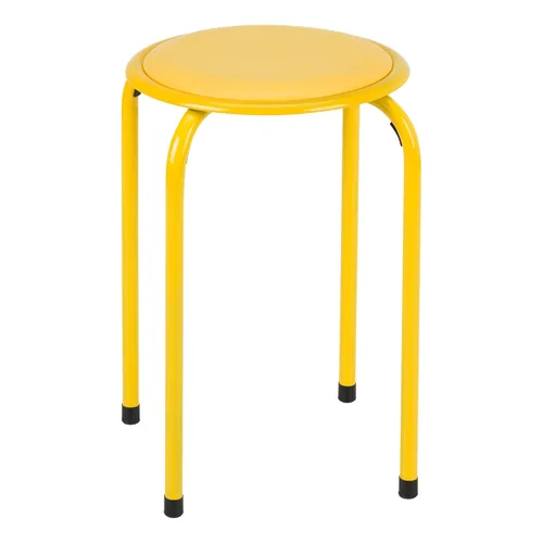 Vista 3 de Fat Catalog Taburetes apilables con asientos acolchados para niños y adultos, 17 pulgadas de altura estándar, taburetes acolchados portátiles
