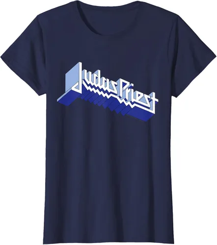 Vista 26 de Judas Priest - Camiseta con logotipo de Defender, Negro