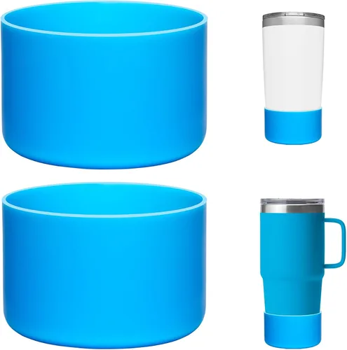 Vista 23 de 2 Pcs Silicone Boot Protector for YETI Rambler 20/30oz, 10oz Tumbler Silicone Sleeve for Stanley Quencher 14/20/30oz , Anti-Slip, Anti-Scratches