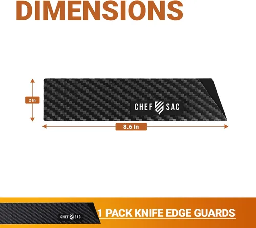 Vista 2 de Chef Sac Protectores de bordes de cuchillo, cubierta universal para cuchillo y protector profesional de cuchillos, protectores de cuchillos