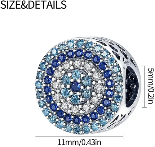 Vista 5 de Pandach Dijes de plata de ley 925 para pulseras y collares, colgantes de mariposa y auriculares, dijes de trébol, joyería de regalo para mujeres