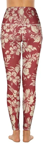 Vista 2 de KevaMolly Leggings de entrenamiento para mujer con bolsillos, gruesos, cintura alta, elásticos en 4 direcciones, pantalones de yoga para correr