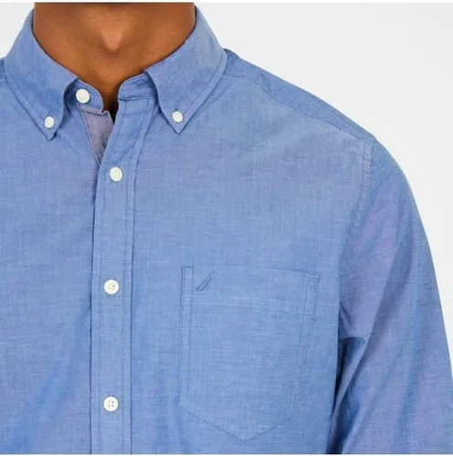 Vista 5 de Nautica - Camisa clásica de manga larga, con botones y elástica para hombre