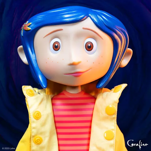 Vista 6 de Super7 Supersize Coraline - Figura de acción de Coraline de 16 pulgadas con ropa de tela, coleccionables de películas clásicas y juguetes retro
