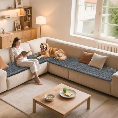 Vista 7 de PIGLOG Fundas de sofá para mascotas para perros, protector de sofá lavable para cojín, fundas protectoras de muebles aptas para perros